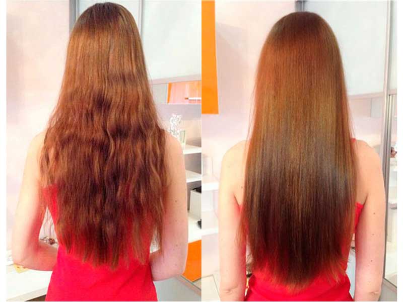 До и после ламинирования волос в домашних условиях с желатином
