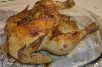 Курица с приправой, запечённая в духовке